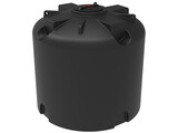 Емкость для воды черная 8 кубов - 8000 литров пластиковая РОДЛЕКС