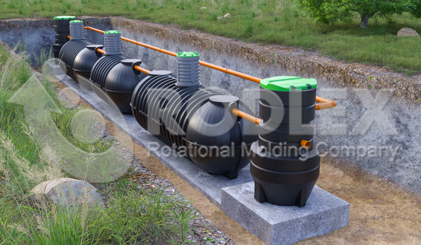 Модульные канализационные установки с УФ обеззараживанием и КНС для перекачивания очищенных стоков